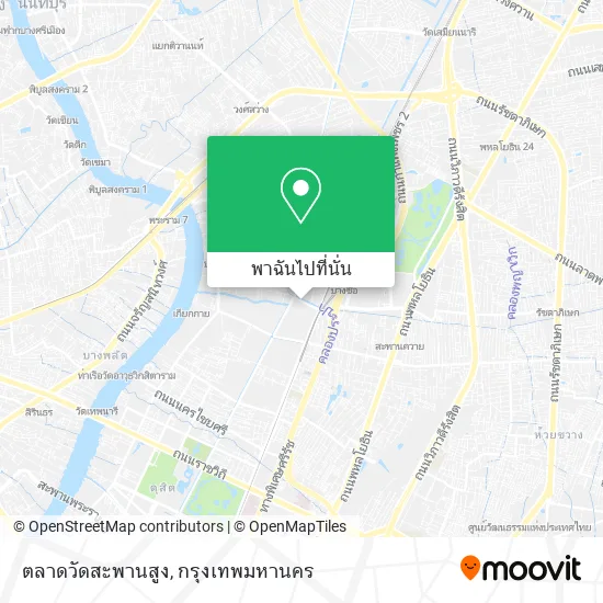ตลาดวัดสะพานสูง แผนที่