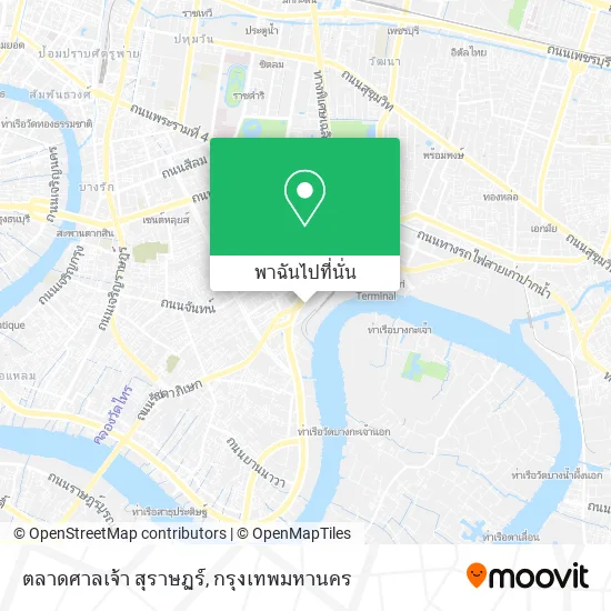 ตลาดศาลเจ้า สุราษฏร์ แผนที่