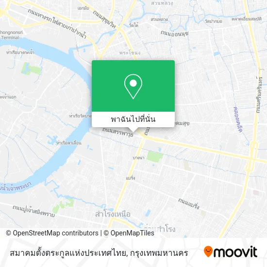 สมาคมตั้งตระกูลแห่งประเทศไทย แผนที่