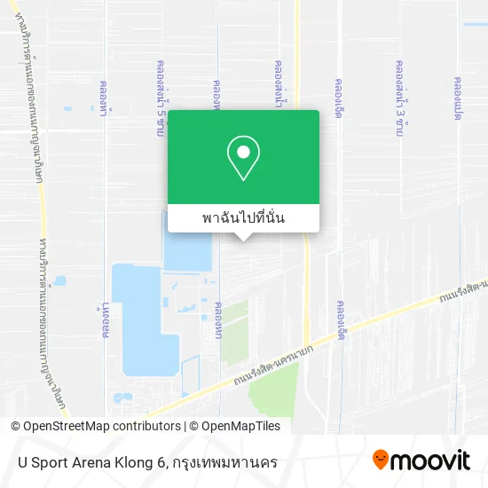 U Sport Arena Klong 6 แผนที่