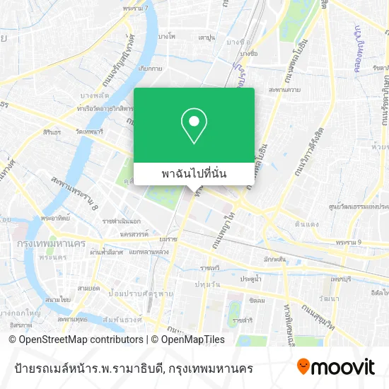 ป้ายรถเมล์หน้าร.พ.รามาธิบดี แผนที่