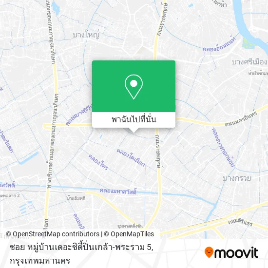 ซอย หมู่บ้านเดอะซิตี้ปิ่นเกล้า-พระราม 5 แผนที่