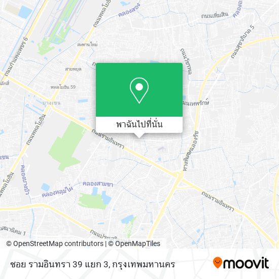 ซอย รามอินทรา 39 แยก 3 แผนที่