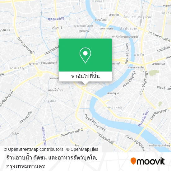 ร้านอาบน้ำ ตัดขน และอาหารสัตว์บุคโล แผนที่