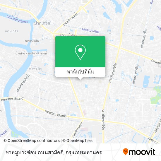 ขาหมูบางซ่อน  ถนนสามัคคี แผนที่