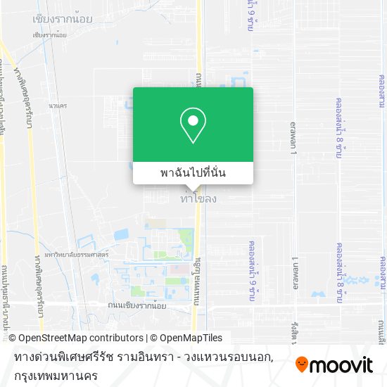 ทางด่วนพิเศษศรีรัช รามอินทรา - วงแหวนรอบนอก แผนที่