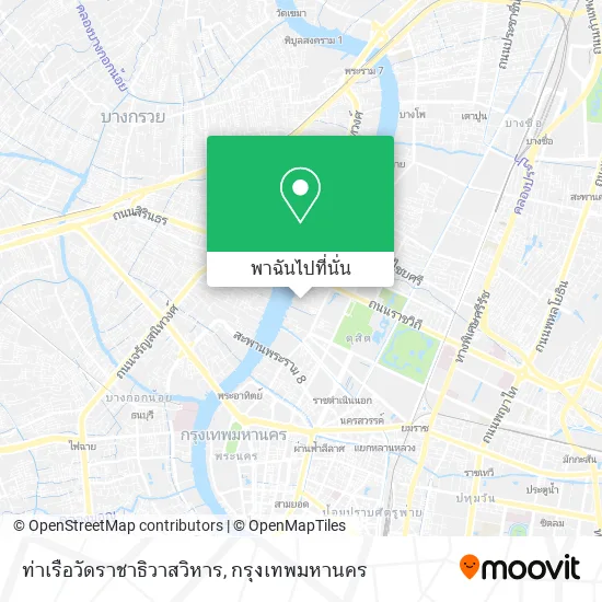 ท่าเรือวัดราชาธิวาสวิหาร แผนที่