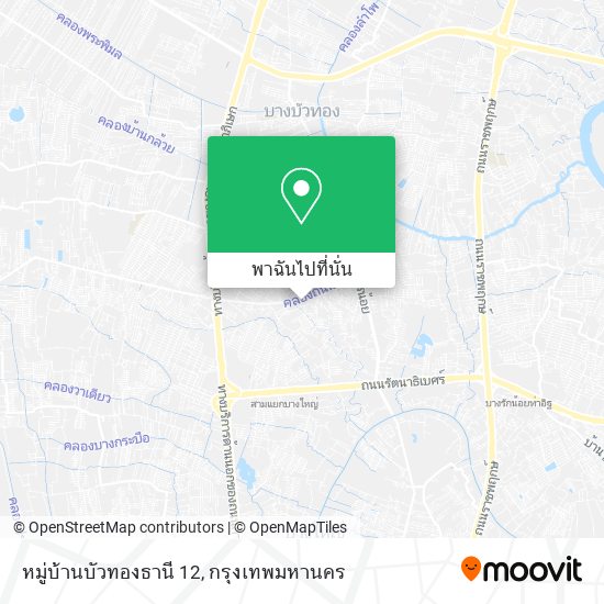 หมู่บ้านบัวทองธานี 12 แผนที่