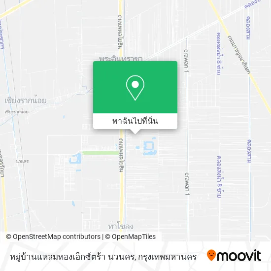 หมู่บ้านแหลมทองเอ็กซ์ตร้า นวนคร แผนที่