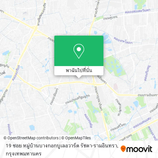 19 ซอย หมู่บ้านบางกอกบูเลอวาร์ด รัชดา-รามอินทรา แผนที่