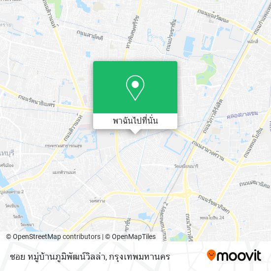 ซอย หมู่บ้านภูมิพัฒน์วิลล่า แผนที่