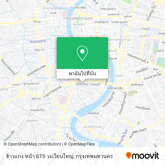 ข้าวแกง หน้า BTS วงเวียนใหญ่ แผนที่