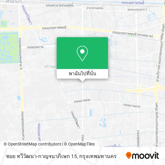 ซอย ทวีวัฒนา-กาญจนาภิเษก 15 แผนที่