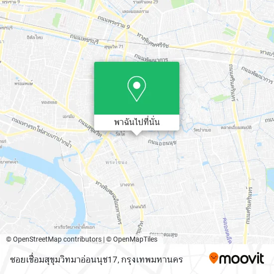 ซอยเชื่อมสุขุมวิทมาอ่อนนุช17 แผนที่