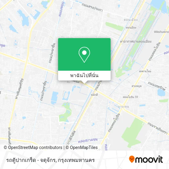 รถตู้ปากเกร็ด - จตุจักร แผนที่