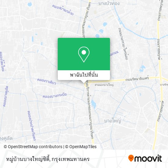 หมู่บ้านบางใหญ่ซิตี้ แผนที่