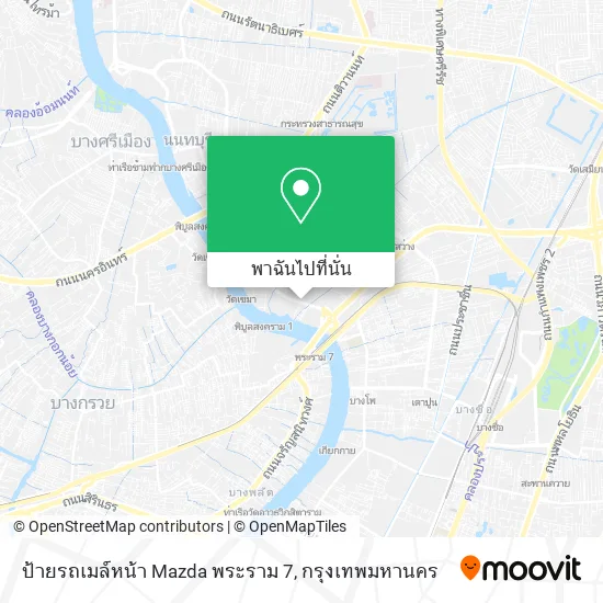 ป้ายรถเมล์หน้า Mazda พระราม 7 แผนที่