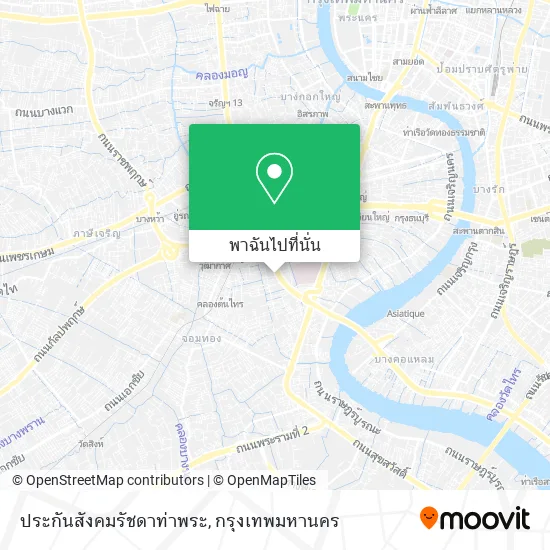 ประกันสังคมรัชดาท่าพระ แผนที่