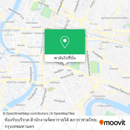 ห้องรับบริจาค สำนักงานจัดหารายได้ สภากาชาดไทย แผนที่