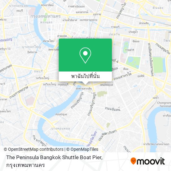 The Peninsula Bangkok Shuttle Boat Pier แผนที่