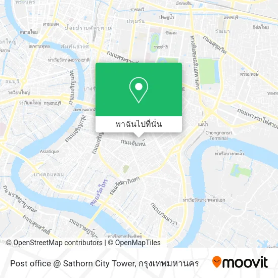 Post office @ Sathorn City Tower แผนที่