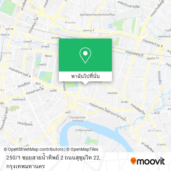 250 / 1 ซอยสายน้ำทิพย์ 2 ถนนสุขุมวิท 22 แผนที่
