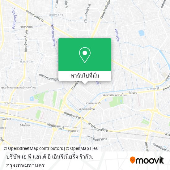 บริษัท เอ พี แอนด์ อี เอ็นจิเนียริ่ง จำกัด แผนที่