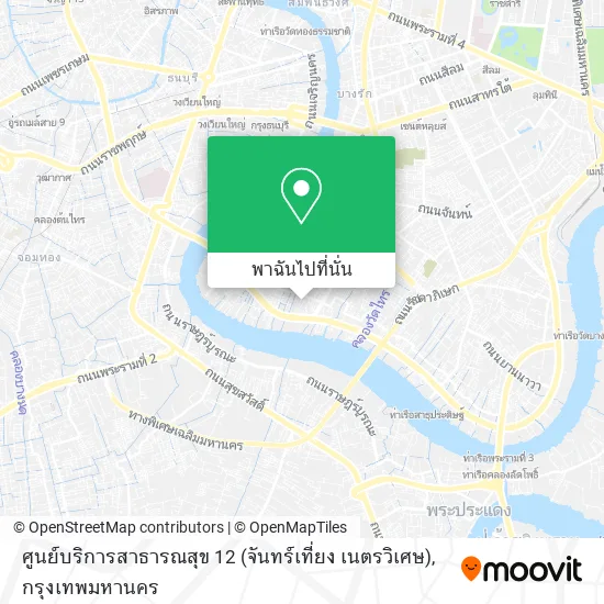 ศูนย์บริการสาธารณสุข 12 (จันทร์เที่ยง เนตรวิเศษ) แผนที่