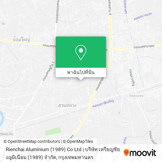 Rienchai Aluminium (1989) Co Ltd | บริษัท เหรียญชัยอลูมิเนียม (1989) จำกัด แผนที่