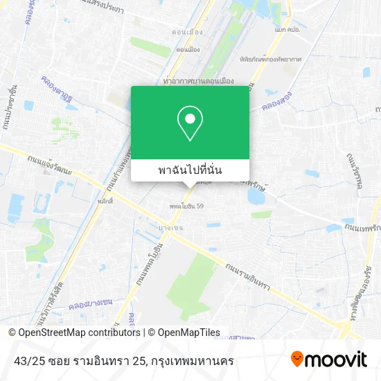 43/25 ซอย รามอินทรา 25 แผนที่