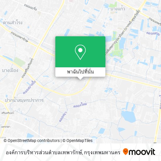 องค์การบริหารส่วนตำบลเทพารักษ์ แผนที่