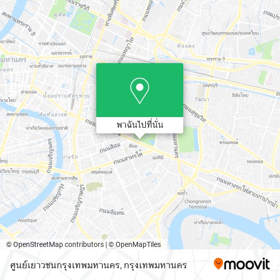 ศูนย์เยาวชนกรุงเทพมหานคร แผนที่