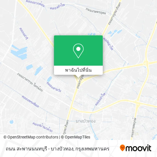 ถนน สะพานนนทบุรี - บางบัวทอง แผนที่