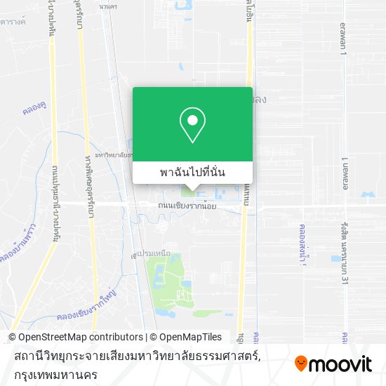 สถานีวิทยุกระจายเสียงมหาวิทยาลัยธรรมศาสตร์ แผนที่