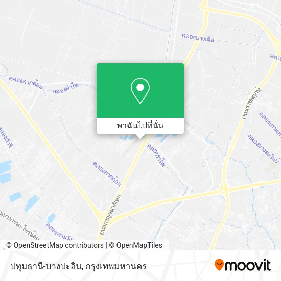 ปทุมธานี-บางปะอิน แผนที่