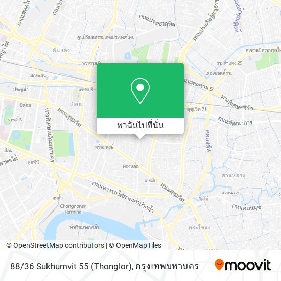 88/36 Sukhumvit 55 (Thonglor) แผนที่