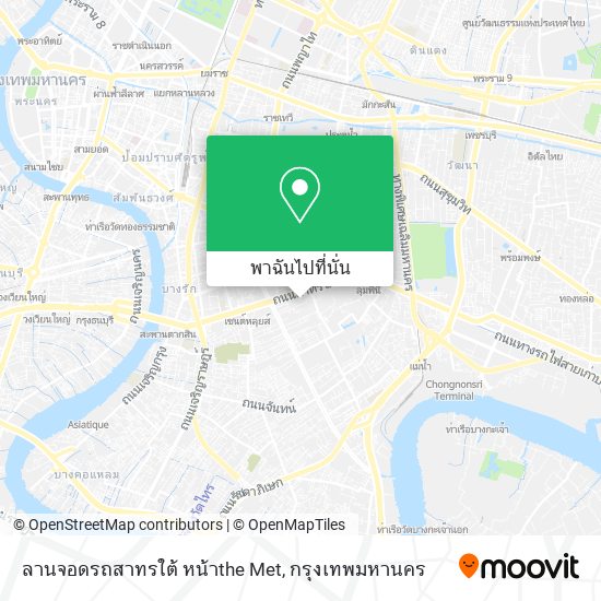 ลานจอดรถสาทรใต้ หน้าthe Met แผนที่