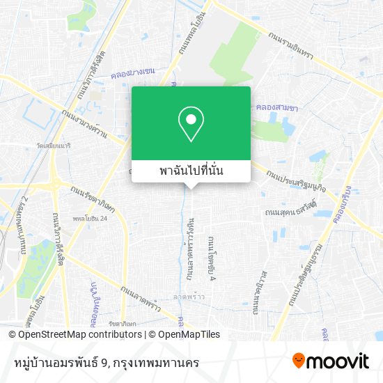 หมู่บ้านอมรพันธ์ 9 แผนที่