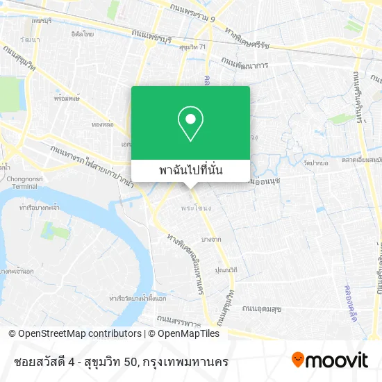 ซอยสวัสดี 4 - สุขุมวิท 50 แผนที่