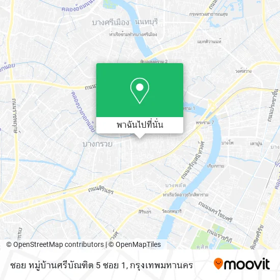 ซอย หมู่บ้านศรีบัณฑิต 5 ซอย 1 แผนที่