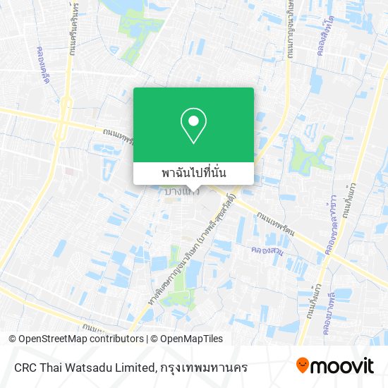 CRC Thai Watsadu Limited แผนที่