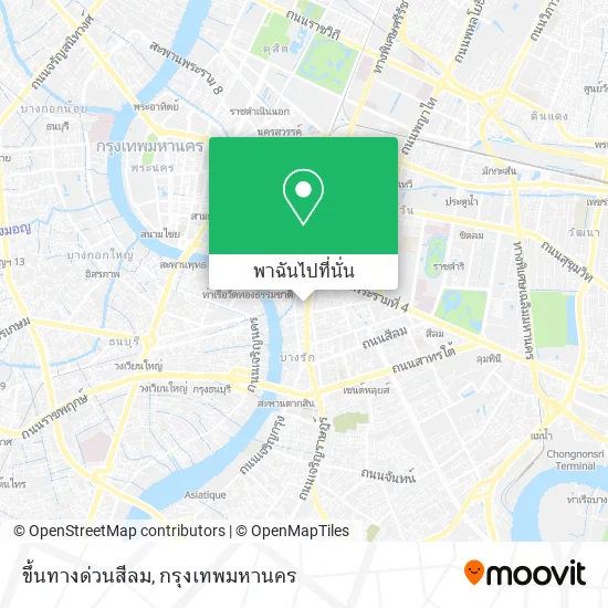 ขึ้นทางด่วนสีลม แผนที่