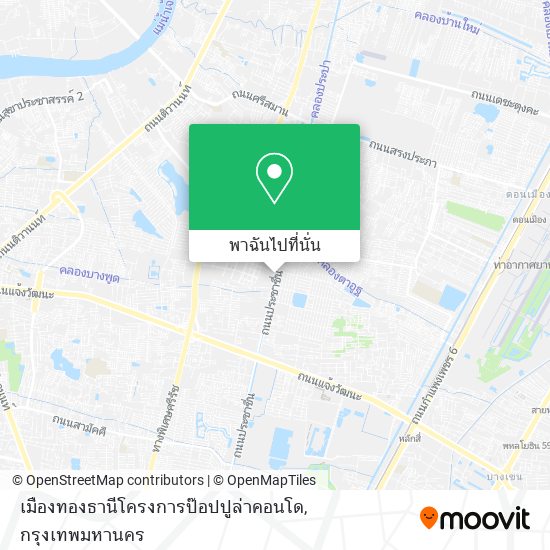 เมืองทองธานีโครงการป๊อปปูล่าคอนโด แผนที่