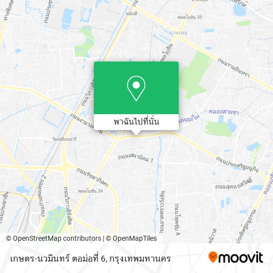 เกษตร-นวมินทร์ ตอม่อที่ 6 แผนที่