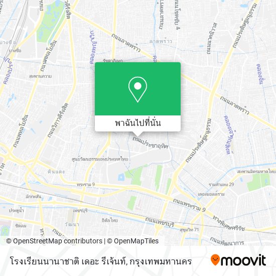 โรงเรียนนานาชาติ เดอะ รีเจ้นท์ แผนที่