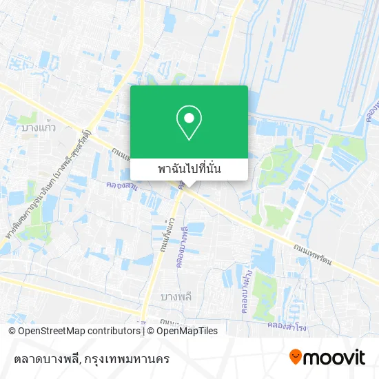 ตลาดบางพลี แผนที่