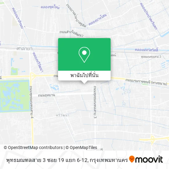 พุทธมณฑลสาย 3 ซอย 19 แยก 6-12 แผนที่