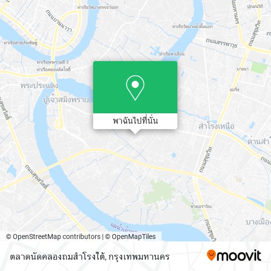 ตลาดนัดคลองถมสำโรงใต้ แผนที่