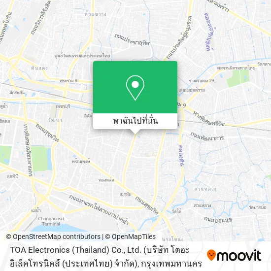 TOA Electronics (Thailand) Co., Ltd. (บริษัท โตอะ อิเล็คโทรนิคส์ (ประเทศไทย) จำกัด) แผนที่