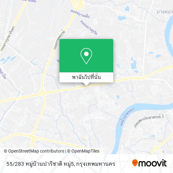 55/283 หมู่บ้านปาริชาติ หมู่5 แผนที่